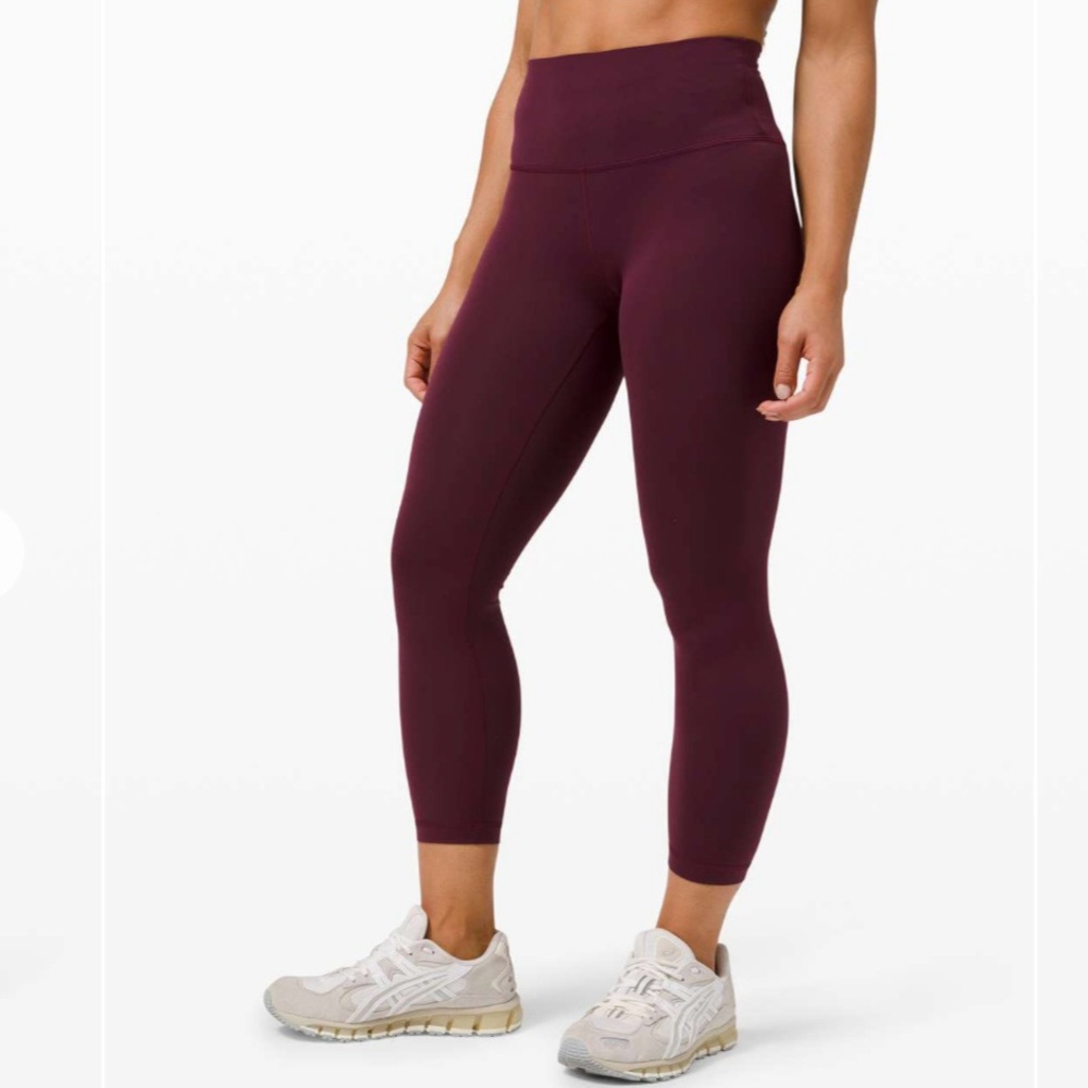 Lululemon Wunder Train High-Rise Crop 23" Cassis Size 4